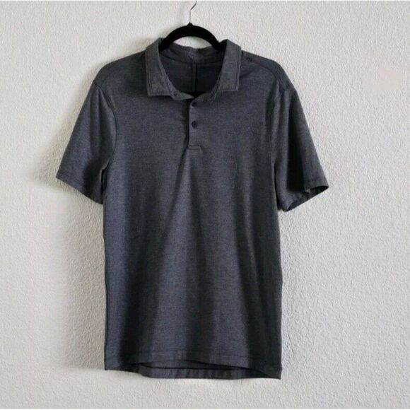 Lululemon Short Sleeve Polo Stretchy Three Buttons Front Closure Men Est. Small - Picture 1 of 5